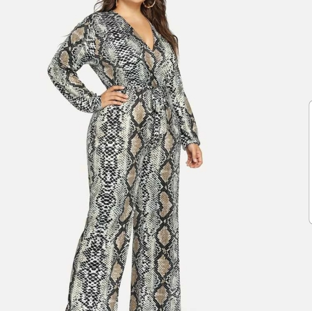 Snakeskin jumpsuit